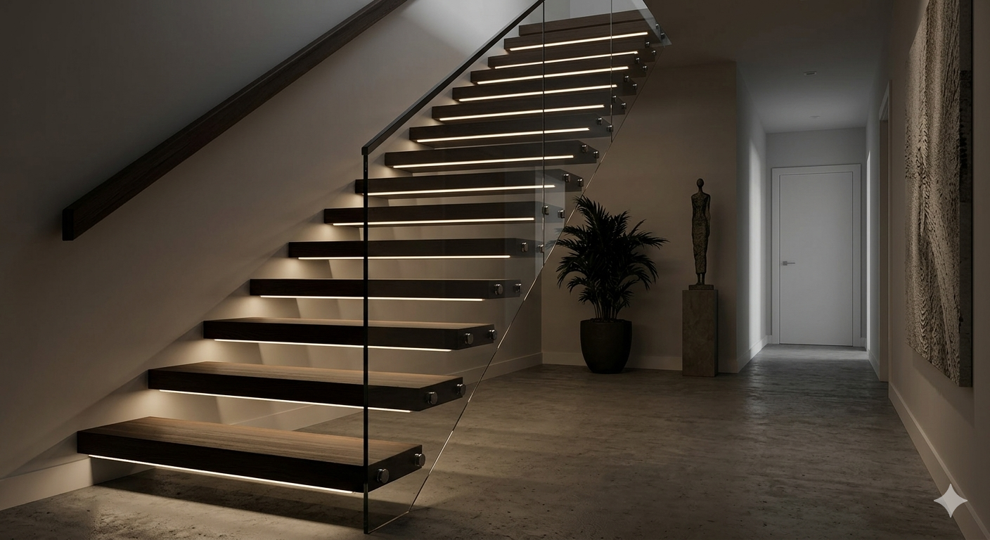Cantilever Floating Staircase