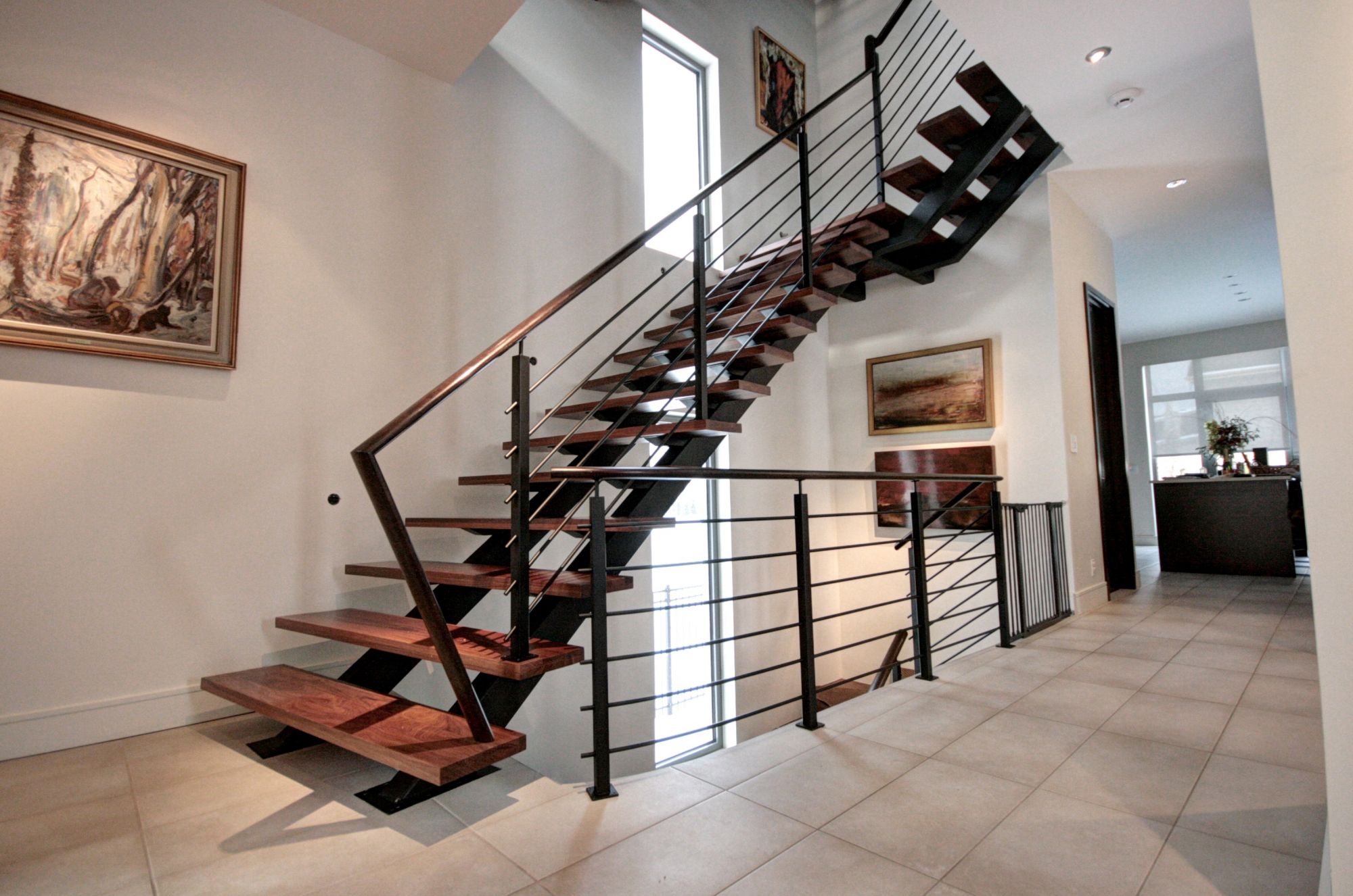 Double Beam Duo Stringer Staircase