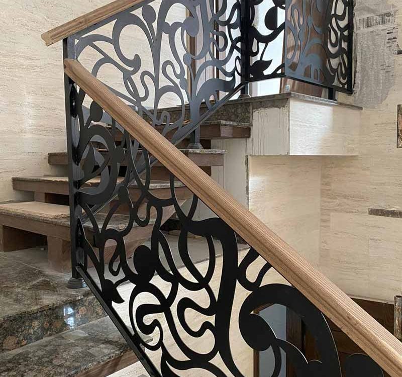 Feature Laser-Cut Staircase